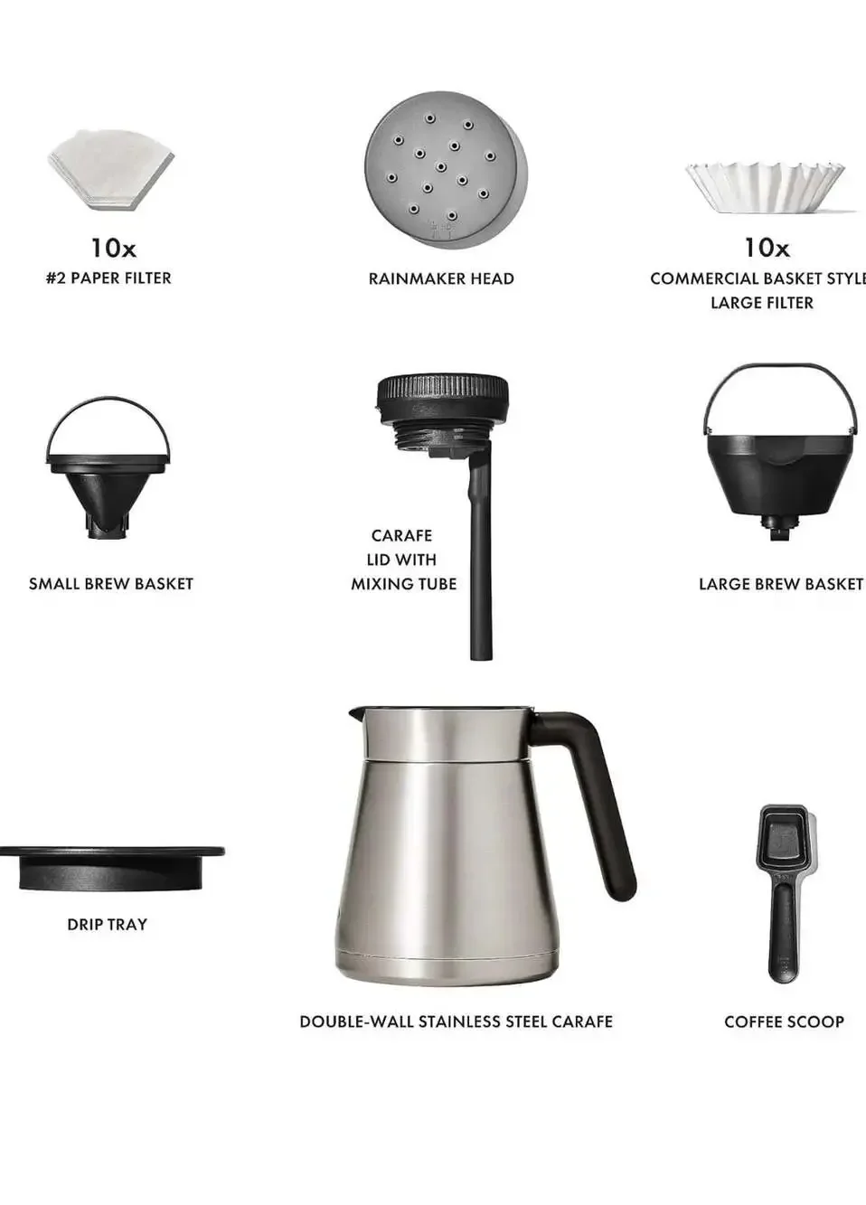 OXO Brew 12-Cup Coffee Maker with Podless Single-Serve Function Stainless Steel